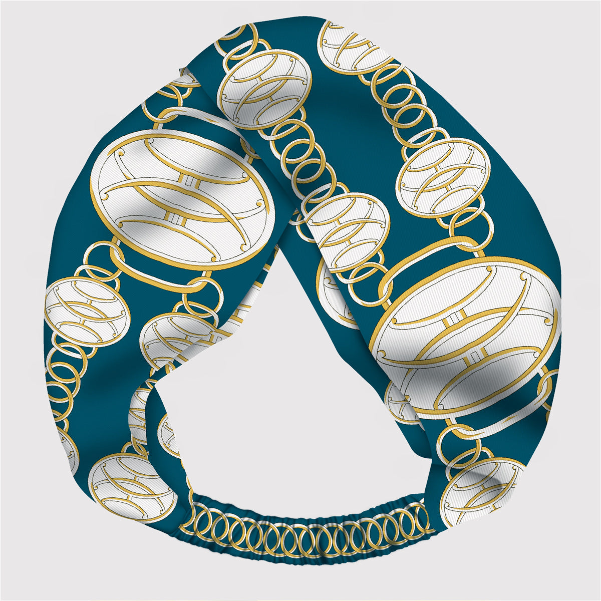 Wholesale silk twill silk adjustable elastic printing hair band